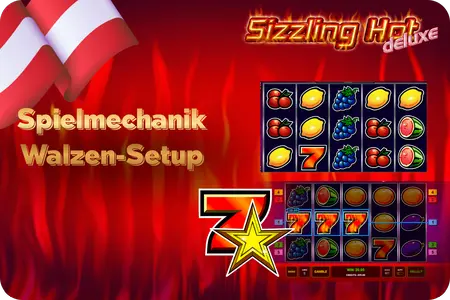 Spielmechanik, Walzen-Setup Sizzling Hot deluxe